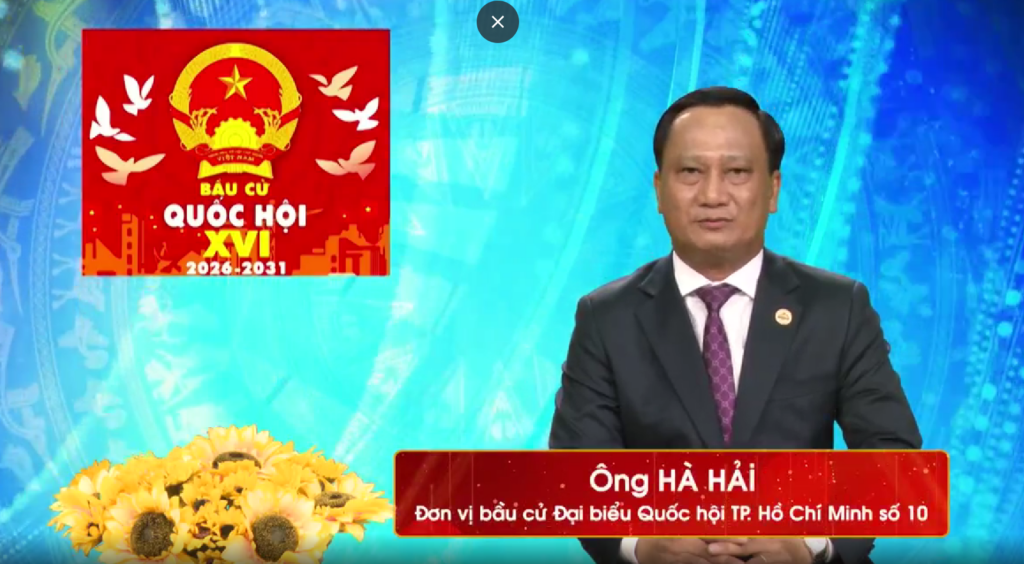 Chương trình hành động Ứng cử viên Đại biểu Quốc hội Khóa XVI Hà Hải